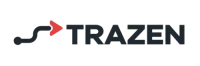 Logotipo de Trazen con icono de ruta y flecha roja